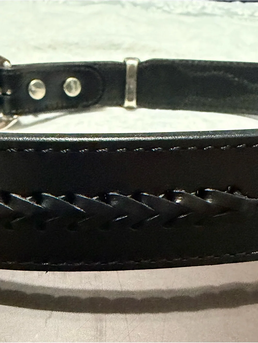 Vintage Wrangler Leather Western Belt Handcrafted Old Sonora Mexico Black 26/65